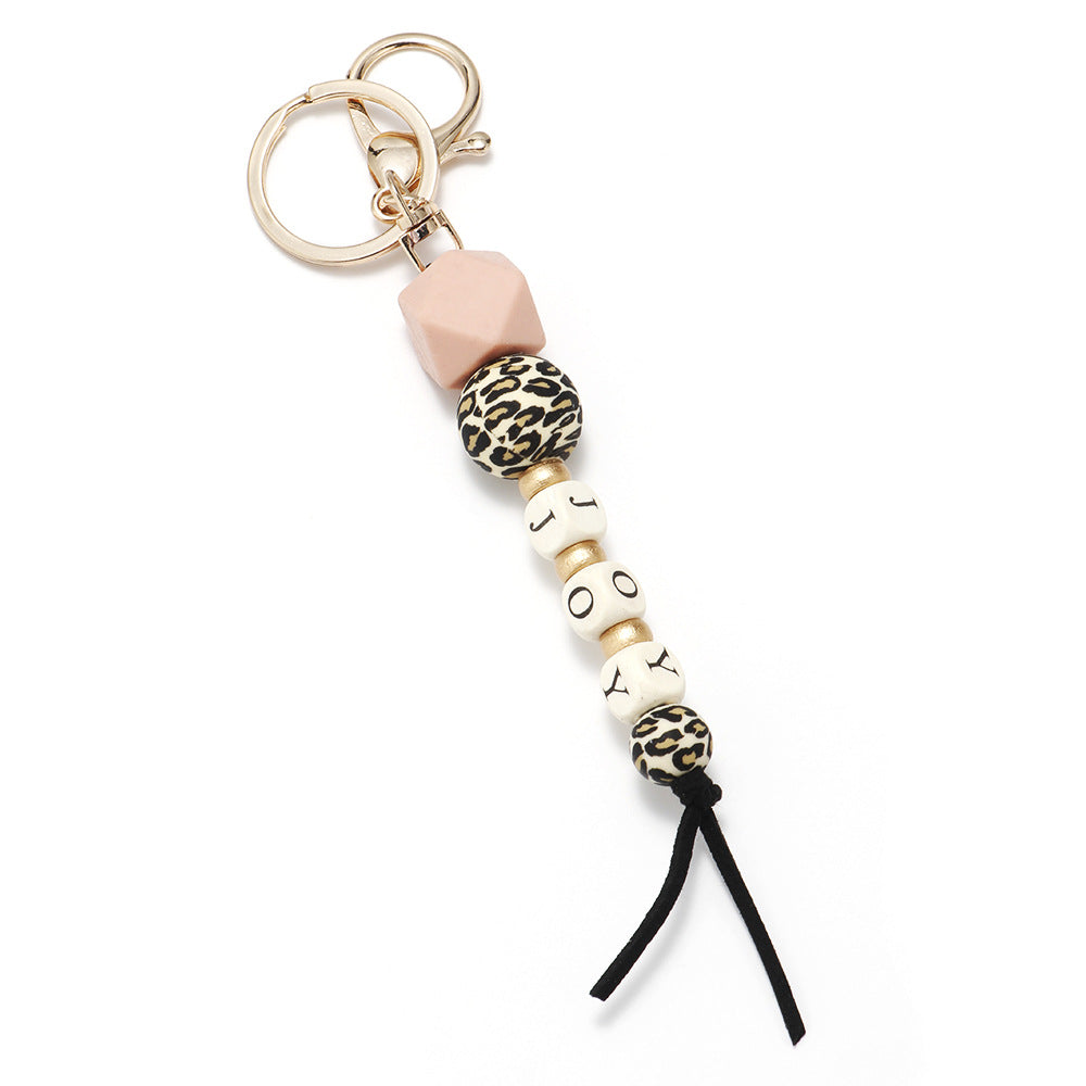 Wholesale Mother's Day MAMA Letter Silicone Beads Wrist Keychain